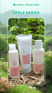 Larissa Facial Foam Apple - Sabun Cuci Muka Untuk Melembabkan Kulit & Antioksidan