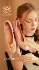 รองเท้าหนังแกะรุ่น Athena Black Color (สีดำ)