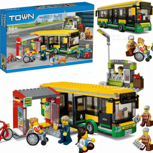LELE BROTHER | Educational Assembly City Bus Station Toy Gift