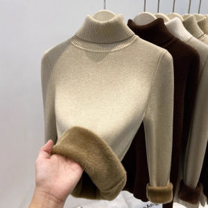 QIANSHUIYIYUN | Semi-high Collar Insulated Sweater Fleece Thermal Innerwear