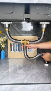 Xi Phông INOX 304 chậu rửa bát 2 hốbộ thoát bồn rửa chén HODABOSS