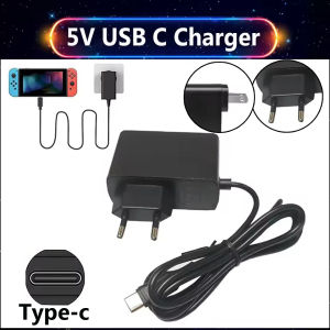 USB C Charger For Switch NS NX Type-C Power Supply Charger 5V 2.4A For Switch 2 Game Console Chargers With EU/US Plug