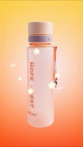 Botol Minum Portable Olahraga Dan Sekolah Trendy Dengan Indikator Mililiter Kapasitas 900 ML-YY-361