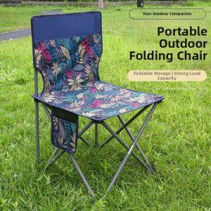 MEISITEKEKE | Portable Small Adult Folding Chair With Backrest