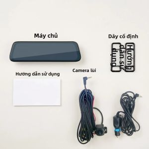 Camera Hành Trình Kép 4K WIFI Màn Hình Cảm Ứng Camera Trước Sau Ghi Hình Đỗ Xe 24H Máy Ghi Hình Phát Trực Tuyến Trên Ô Tô