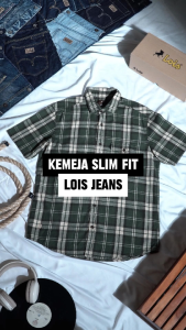 Kemeja flanel lengan pendek KLS557