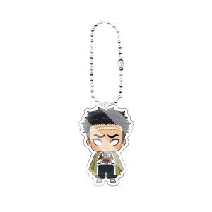 Bandai | Móc Khóa Acrylic Phiên Bản Q Hoạt Hình Diệt Quỷ Nhân Vật Tengen Uzui Shinobu Kocho Tomioka Giyuu Dành Cho Fan.
