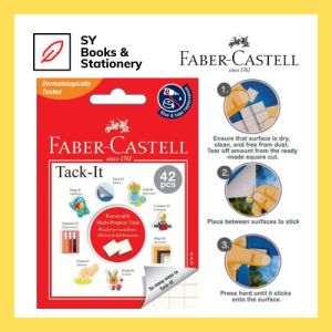 FABER CASTELL Tack It Original Pack 30g (42pcs) / 50g (90pcs) Promo Pack / Faber Castell Tack It Reusable Adhesive