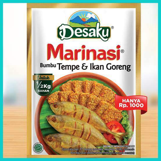 Desaku 240袋 Bumbu Goreng Tempe Ikan Ayam Jual Desaku Marinasi Bumbu Goreng Tempe ,Ikan&Ayam | Shopee Indonesia 調味料・料理の素・油