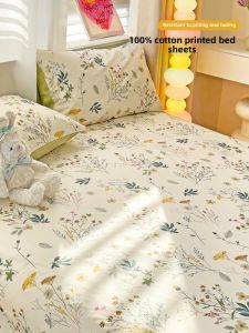 Violet | Bộ Đồ Chăn Ga Gối Cotton In Mới 100% Cotton