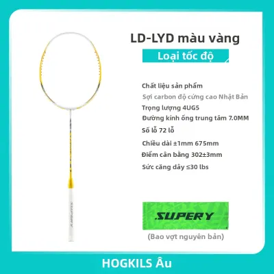 OGKILS | Vợt Đánh Cầu Lông Sợi Carbon Siêu Nhẹ