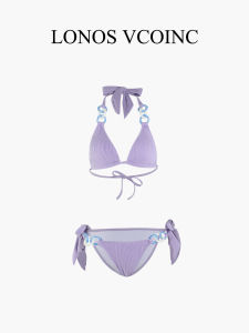 LONOS VCOINC New Style Womens Bikini Swimsuit Three-Point Separate Beach Vacation Sensation Sports Yoga Fitness Fans Supplies