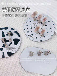 Metallic Nail Art Practice Base Wearable Nail Display Stand Chess Piece Nail Clip Support Fixation New Other Nail Beauty Tools