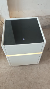Suspended smart bedside table bedroom bedside table multiple colors wireless charging with light strip