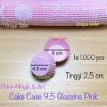[Isi1000] Cake Case 9.5 GLASSINE HITAM & WARNA WARNI / Kertas Alas Pie Hitam Biru Hijau Kuning Pink Merah Muda Orange 9,5 / Kertas Cup Cake Glassine Hitam 9.5" / Cupcake Case Glassine Hitam 95 mm / Kertas Alas Anti Minyak 9.5. 
