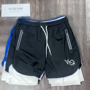 Quần 2 lớp thể thao nam VANQUISH thun lỗ kim thoáng mát không xù lông QV2L1