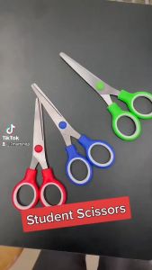 【12/16-PCS】 Stainless Steel 13cm± Student Scissors 1 X 12/16-PCS #13cm± #2345 #1672 #School #Gunting #Art #StudentScissors #学生剪刀