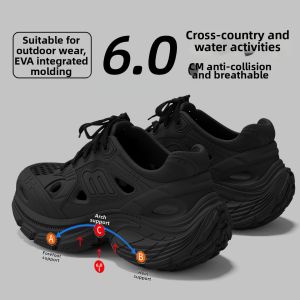 BAIMUQINGCHEN | Thick Sole Summer Stylish Outdoor Sandals with Buckle Driving and Sport Wear-Resistant