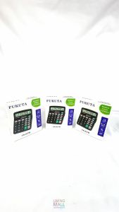 Kalkulator Elektronik Energi Matahari 12 Digit / Kalkulator Dagang Besar / Kalkulator Kecil / Alat Hitung / Calculator Check / Merk FUKUTA