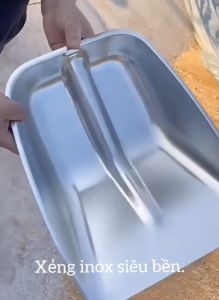 Xẻng inox nhập khẩu cỡ lớn Siêu bền xúc tất cả mọi thứ ( Hàng đảm bảo)