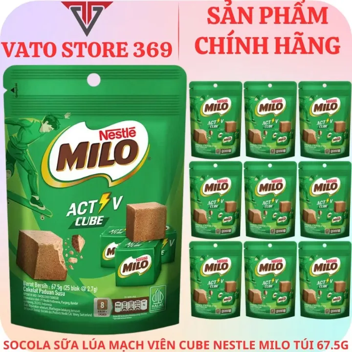 Socola viên cube NESTLE MILO túi 67.5g | Lazada.vn