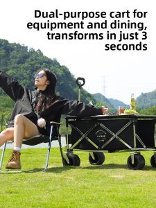 LVSHE | Compact Design Foldable Camping Wagon
