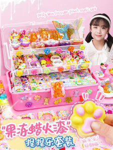 Jelly Wax Sealing Kit Childrens Handcraft DIY Stress Relief Toy Cat Paw Squeezable Fun Birthday Festival Gifts for Boys And Girls