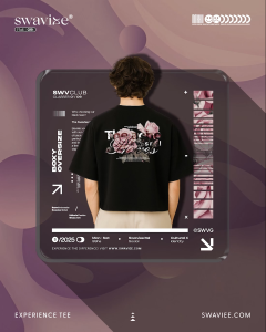 SWAVIEE Boxy Oversize Tshirt Arclon Black