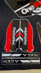 Decal New Dtracker striping fullbody motif putih hitam lis merah hijau D-A4-272 A4-365 A4-398 A4-406