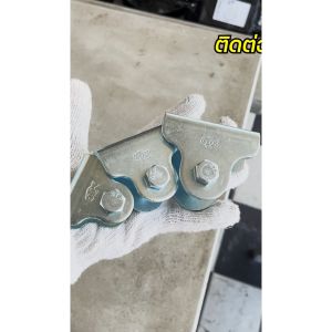 เฉพาะ ขาล้อเดี่ยว+นอต 3หุน เหล็กชุบซิงค์ (ตราปลา) สำหรับ ล้อประตูรั้ว ล้อประตู ล้อเหล็ก เหมาะกับ ล้อเหล็กรู3หุน