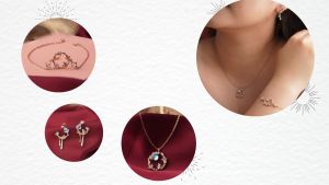 DAVINA Ladies Coco Necklace Rose Gold Plated Sterling Silver 925 - Kalung Wanita Perak S925
