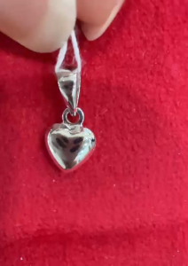 Poh Heng Jewellery 18K White Gold Heart Pendant*Online Exclusive*