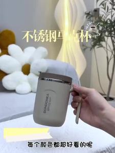 500ml Mug Office Portable Insulated Coffee Cup with Straw Travel Mug Handle Cup Drink Water Tea Milk Bottle Storage Tool