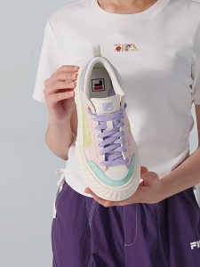 FILA CORE FASHION MILANO  Women canvas sneakers (White / Purple)