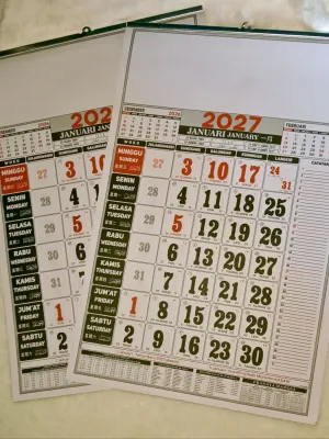 Kalender Dinding 2027 Lengkap