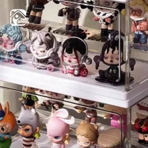 กล่องโชว์โมเดล ชั้นวางโมเดลอคริลิค จัดเก็บโมเดลเป็นระเบียบ เหมาะ สำหรับ Art Toy หลายรุ่น ประตูแม่เหล็ก กล่องใส่เลโก้