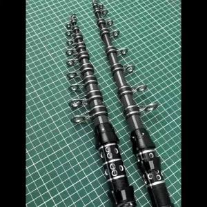 Cần Câu Cá Bằng Sợi Carbon Siêu Ngắn 1.8-3.0M Thiết Kế Thu Gọn Di Động Với Tay Cầm Lớn Dùng Cho Câu Cá Biển Sông Hồ.