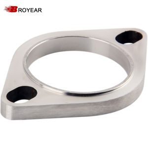 Broyear High Quality 304 Stainless 2/2.5/3 inch Accessories 52mm 64mm 77mm Exhaust Muffler Flange Exhaust Pipe Connection Joint