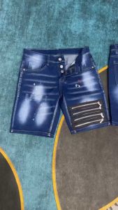 Quần short jean nam phối 4 dây khoá kéo siêu hot phong cách thời trang nam trẻ trung sang trọng lịch lãm