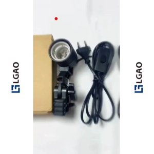 Photography Photo Studio Accessories E27 Single Lamp Holder Foldable Socket with Switch E27 Base Strong Clamp Grip Adjustable Angle Durable & Sturdy