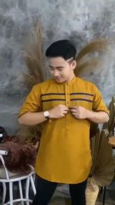 Ready stok baju koko dewasa motif terbaru paling viral //koko pria motif 2 list paling best seller..