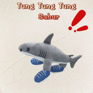 New TungTungTung Sahur Brain Rot Animals Tralalelo Tralala Shark Plush Toys Creative AI Anime Plush Dolls Toy Children Gifts