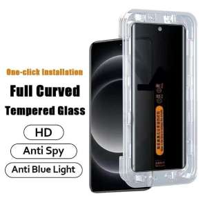 superfit spy tempered glass poco x7 5G bahan kaca anti spy privasi easy install