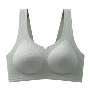 Fenzi Dae 3352 Latex Jelly Strapless Bra Seamless Womens Underwear Fixed Cup Wireless Gathered Comfortable Large Size Bra