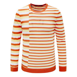 Fashionable Long Sleeve Business Casual Mens T-shirt Autumn Cotton Versatile Elegant round Neck Standard Fit Evnice