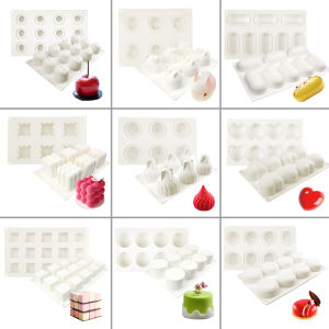 YQYM French Style Silicone Baking Mold for Mousse Cake Home Use Kitchen Cooking Utensils Pastry Making Tools