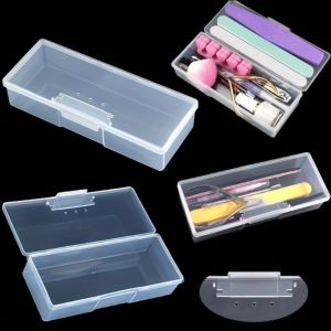 Single-layer Nails Art Organizer Box Storage Tool for Nail Storage Empty Box