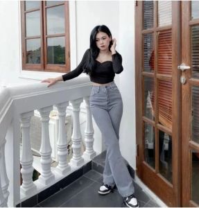 CELANA Highwaist JEANS CUTBRAY WANITA TERBARU