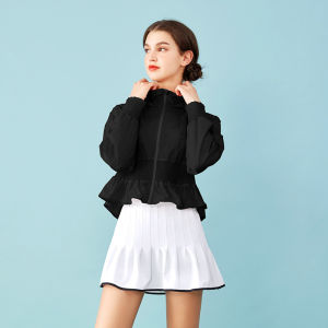 เสื้อคลุมกันแดดสำหรับเล่นกอล์ฟ TG สำหรับผู้หญิง ฤดูร้อน 2025 ใหม่ แขนสั้น ป้องกันรังสียูวี เสื้อคลุมกันหนาวแบบเข้ารูป