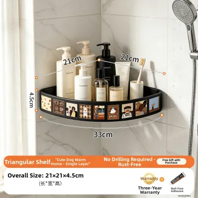 ARTPIONEER | Vintage Easy-to-Install Corner Storage Shelf